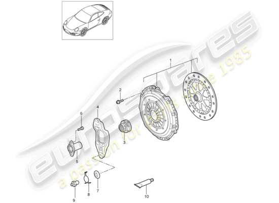 a part diagram from the Porsche 997 Gen. 2 parts catalogue