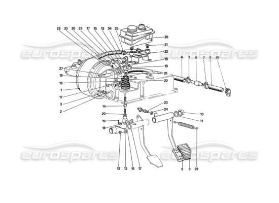 a part diagram from the Ferrari 288 parts catalogue