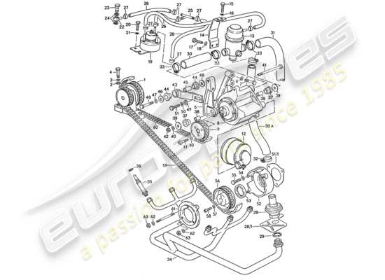 a part diagram from the porsche 911 turbo (1975) parts catalogue