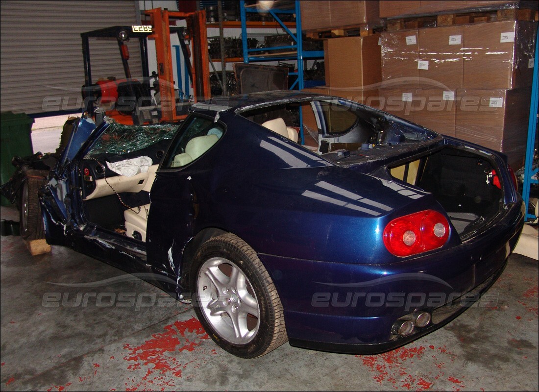 ferrari 456 m gt/m gta being prepared for dismantling at eurospares