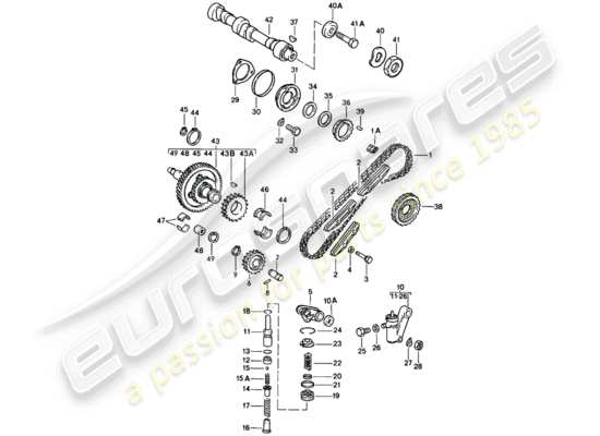 a part diagram from the Porsche 911 parts catalogue