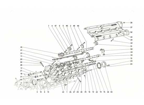 a part diagram from the ferrari 208 gtb gts parts catalogue