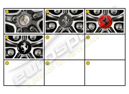 a part diagram from the ferrari f430 coupe (accessories) parts catalogue