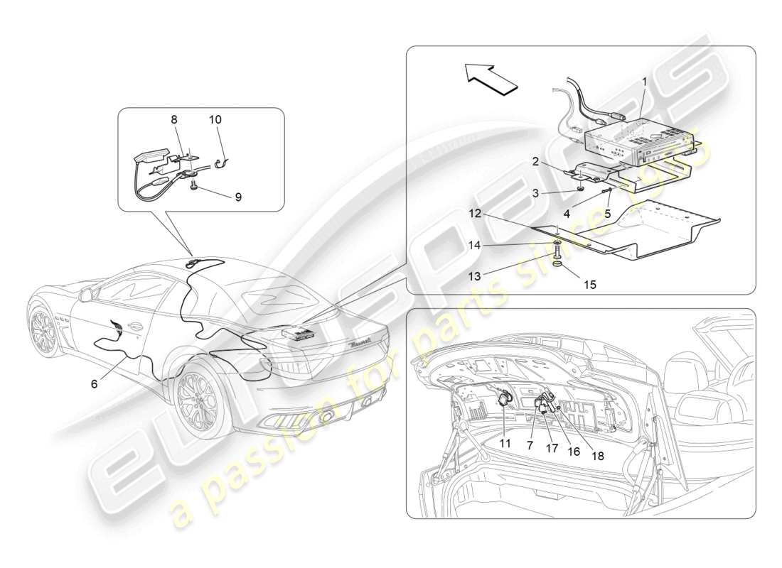 maserati grancabrio mc (2013) it system part diagram