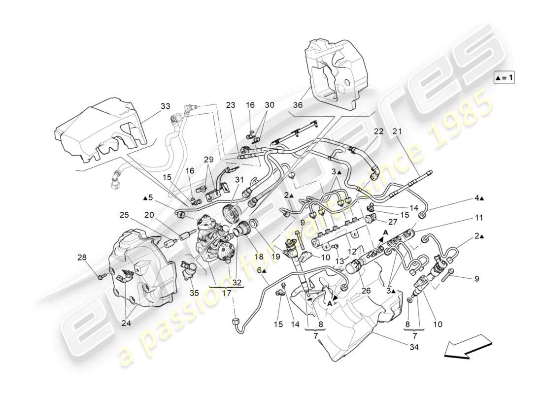 maserati ghibli (2017) fuel pumps and connection lines part diagram