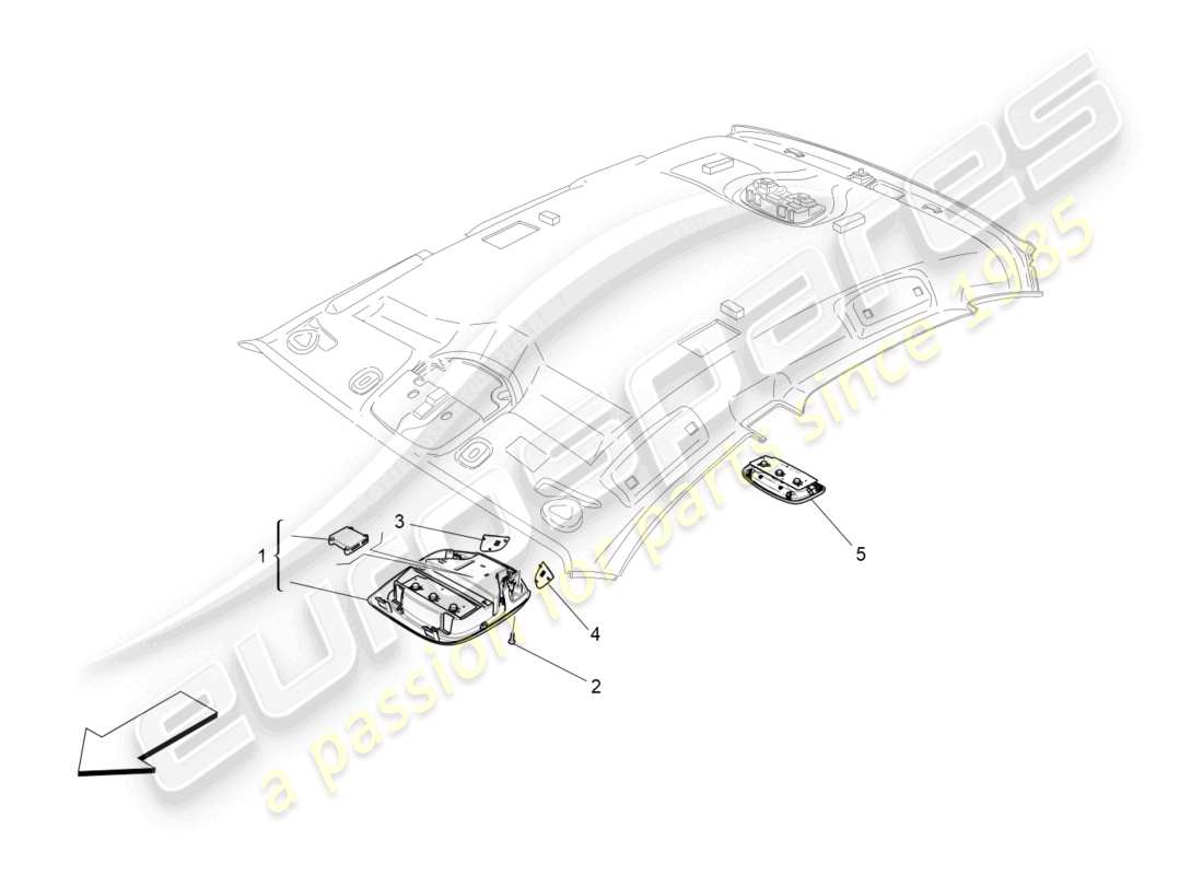 maserati ghibli fragment (2022) internal vehicle devices part diagram