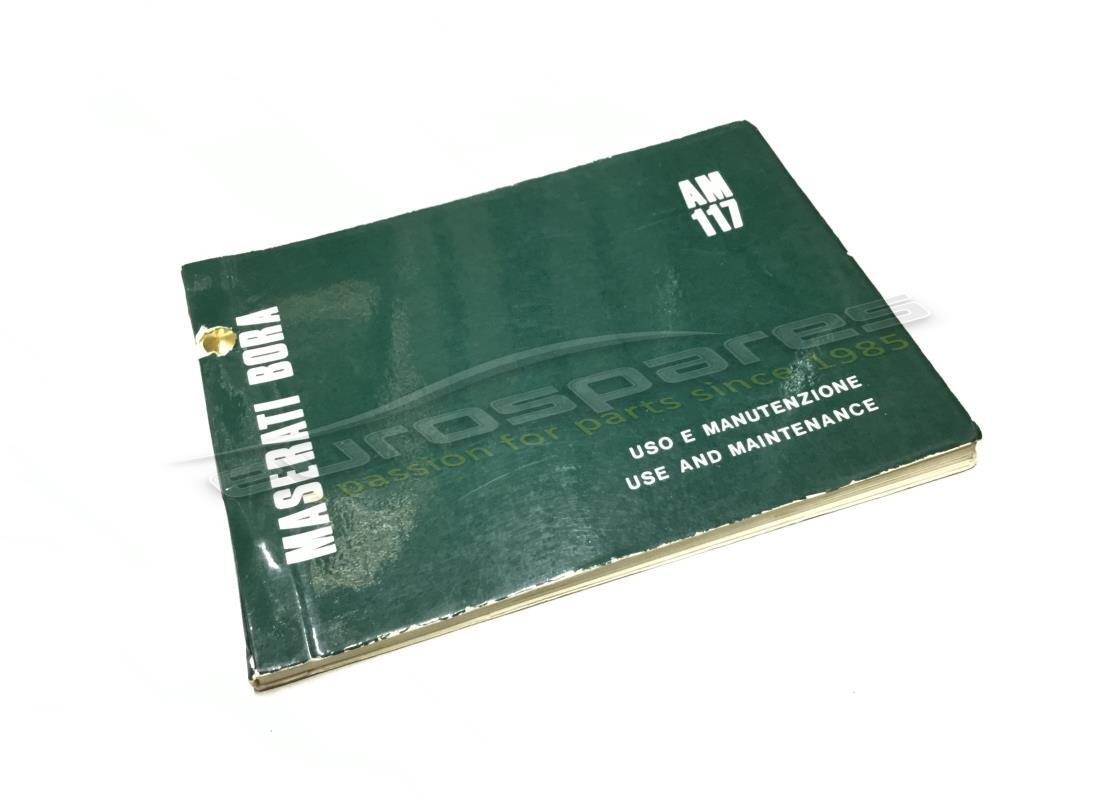 used maserati use and maintenance manual. part number fhan062 (1)