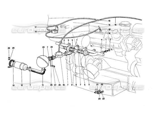 a part diagram from the ferrari 412 (mechanical) parts catalogue