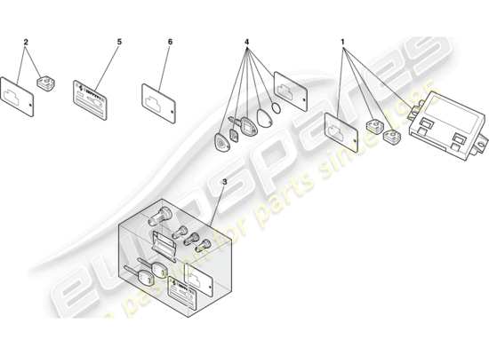 a part diagram from the ferrari f430 coupe (usa) parts catalogue
