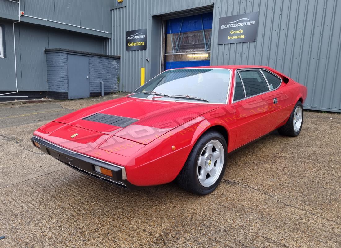 Ferrari 308 GT4 Dino (1979) getting ready to be stripped for parts at Eurospares
