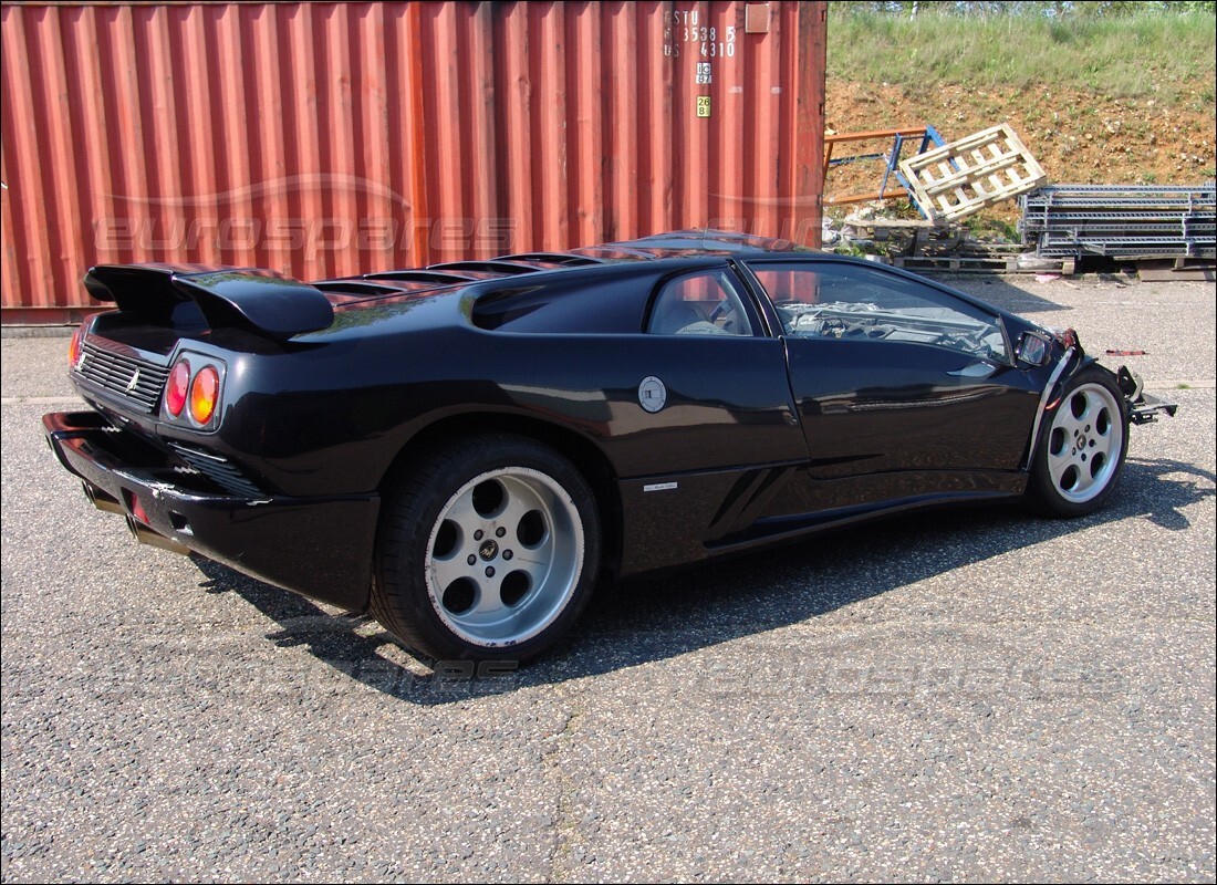 Lamborghini Diablo SE30 (1995) getting ready to be stripped for parts at Eurospares