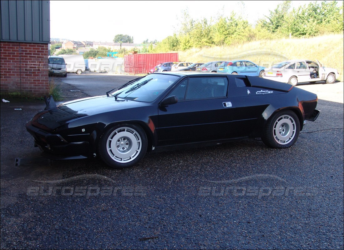 Lamborghini Jalpa 3.5 (1984) getting ready to be stripped for parts at Eurospares