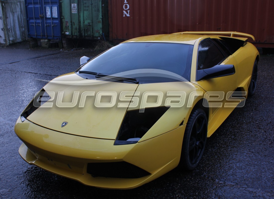 Lamborghini LP640 Coupe (2007) getting ready to be stripped for parts at Eurospares