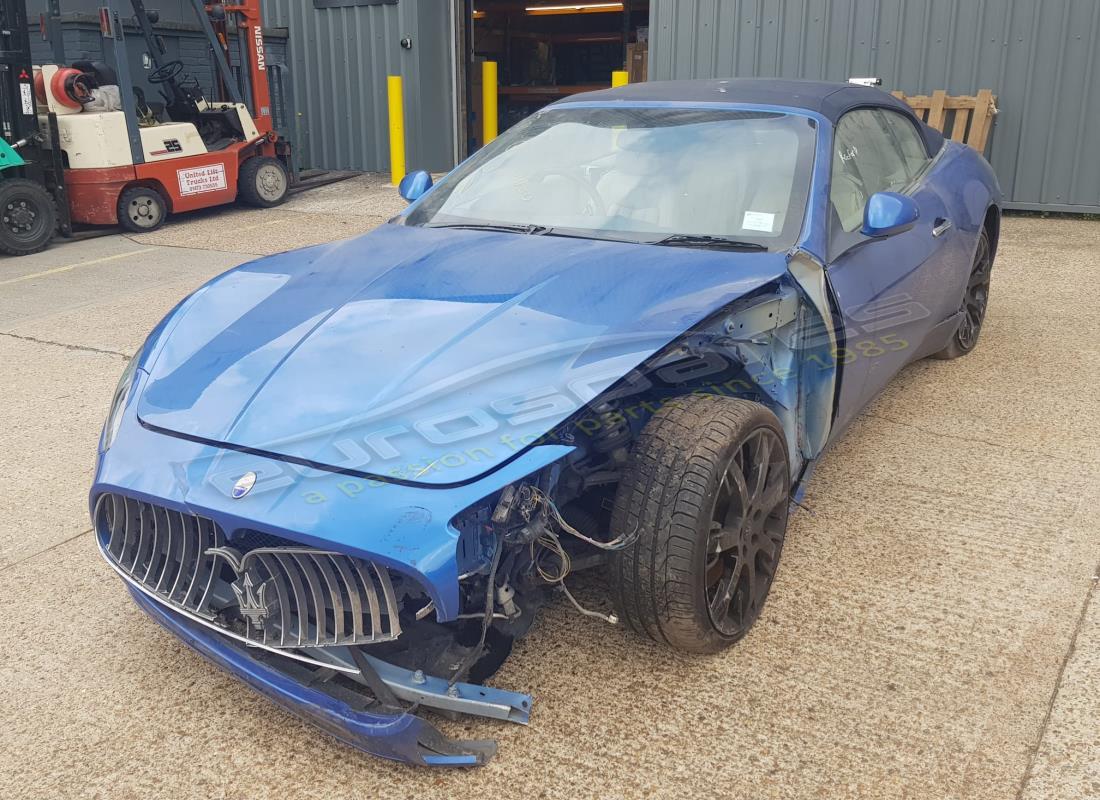 Maserati GranCabrio (2011) 4.7 getting ready to be stripped for parts at Eurospares