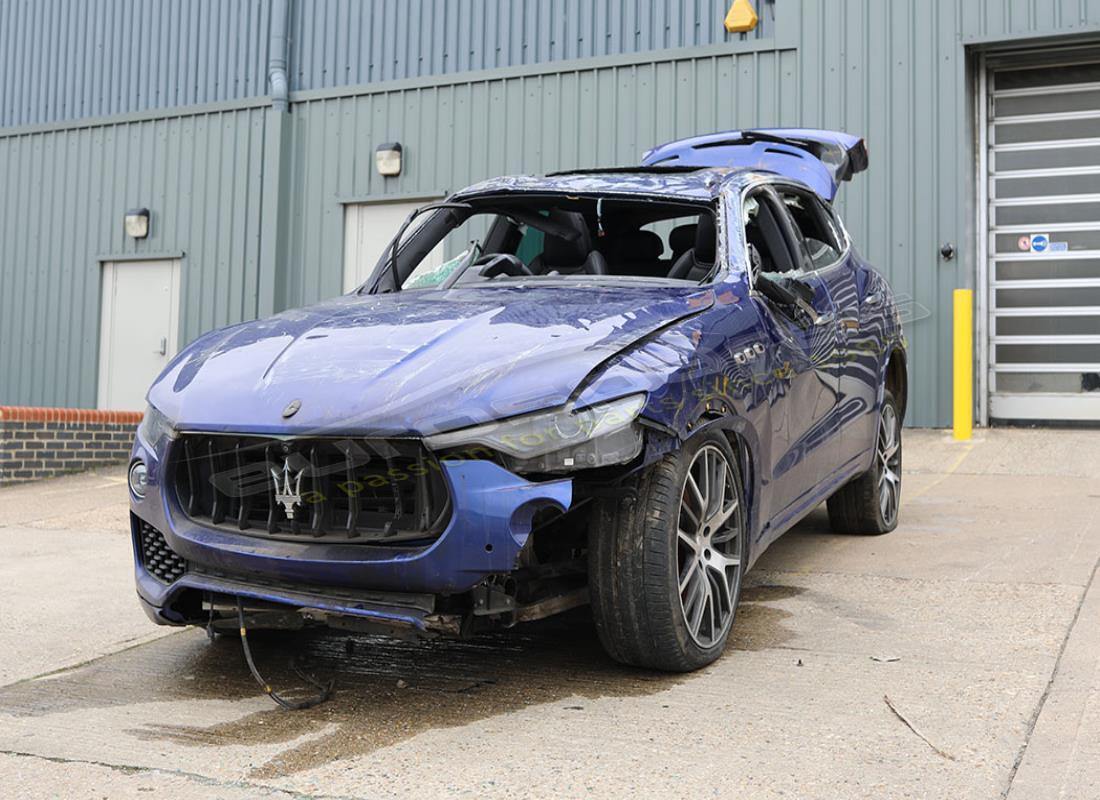 Maserati Levante (2017) getting ready to be stripped for parts at Eurospares