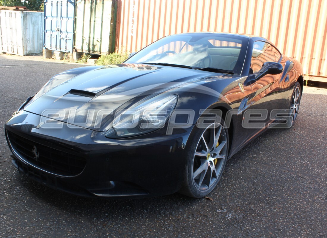 Ferrari California (Europe) getting ready to be stripped for parts at Eurospares
