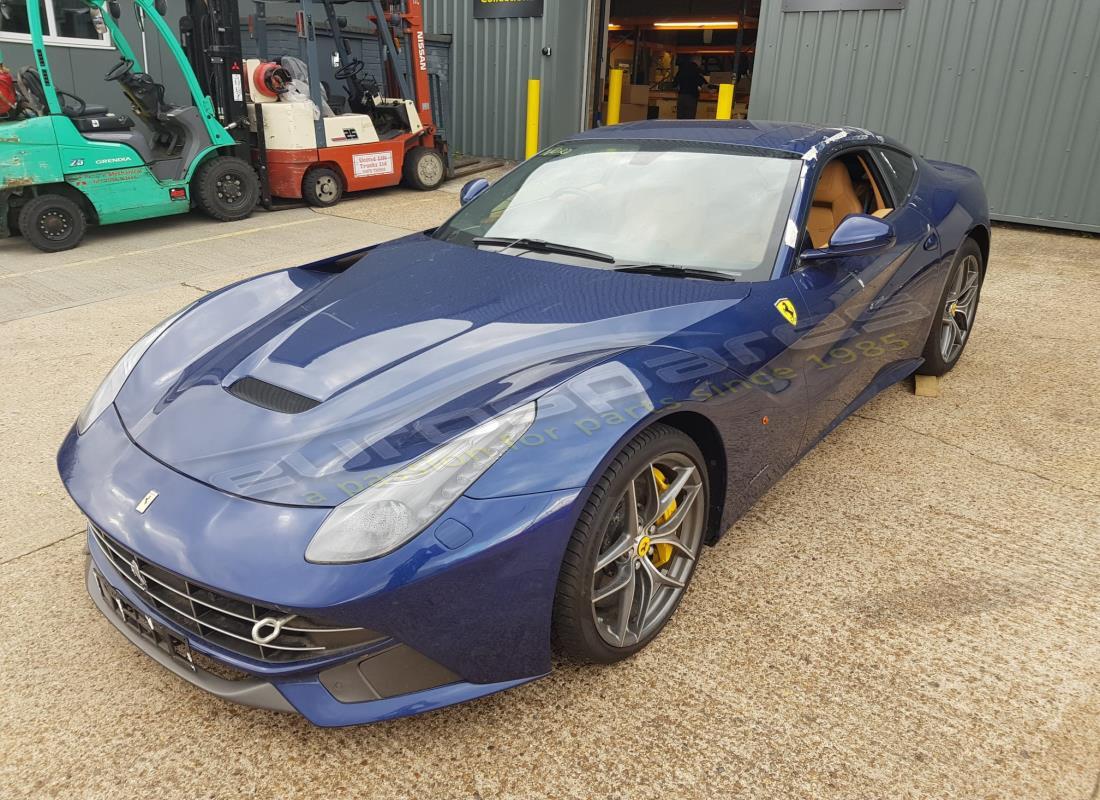 Ferrari F12 Berlinetta (RHD) getting ready to be stripped for parts at Eurospares