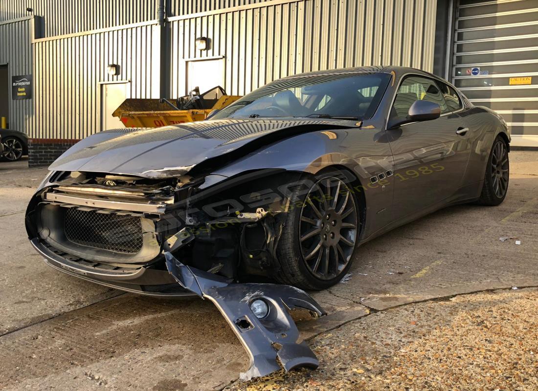 Maserati GranTurismo (2011) getting ready to be stripped for parts at Eurospares