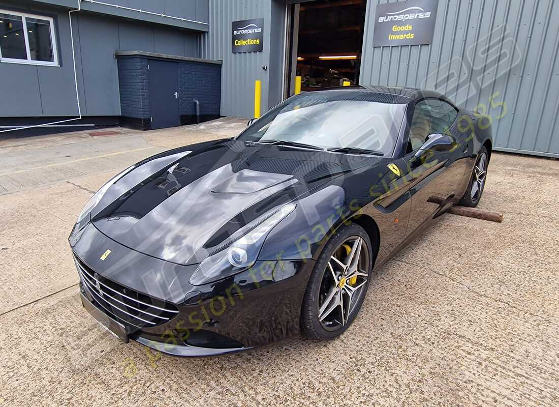 Ferrari California T (RHD) getting ready to be stripped for parts at Eurospares