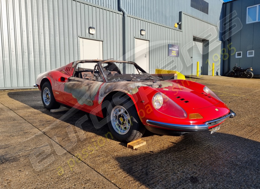 Ferrari 246 Dino (1975) with 58,145 Miles, being prepared for breaking #7