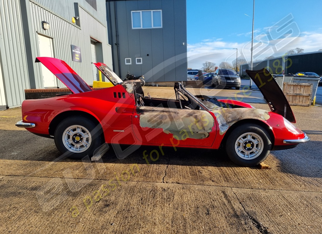 Ferrari 246 Dino (1975) with 58,145 Miles, being prepared for breaking #12