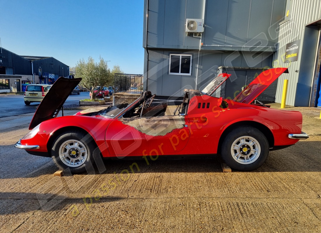 Ferrari 246 Dino (1975) with 58,145 Miles, being prepared for breaking #11