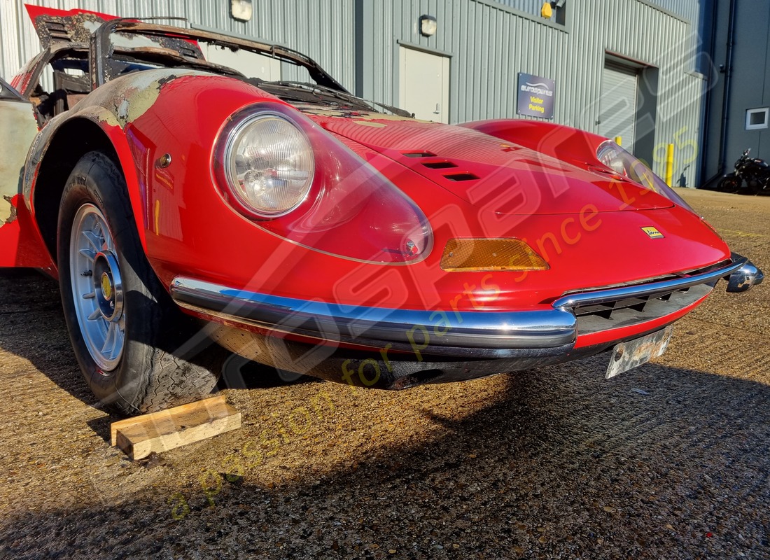 Ferrari 246 Dino (1975) with 58,145 Miles, being prepared for breaking #17
