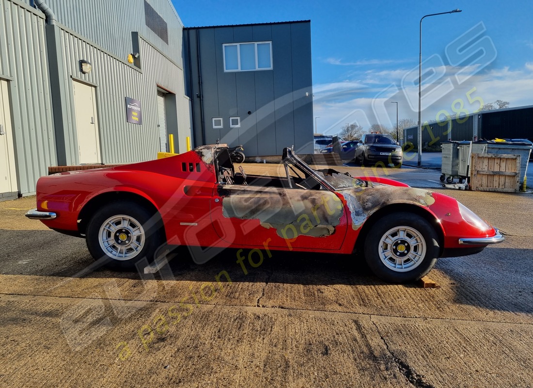Ferrari 246 Dino (1975) with 58,145 Miles, being prepared for breaking #6