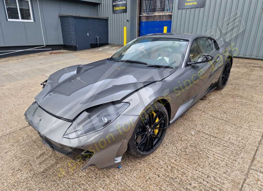 Ferrari 812 Superfast (RHD) getting ready to be stripped for parts at Eurospares