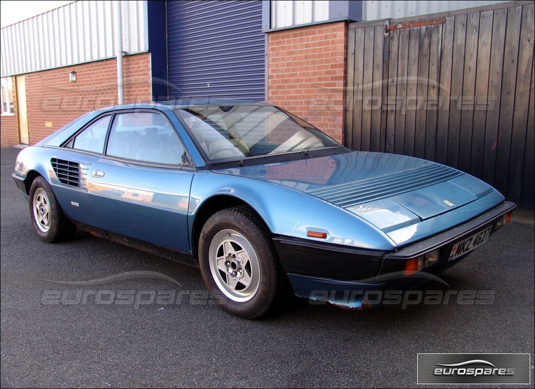 Ferrari Mondial 3.0 QV (1984) getting ready to be stripped for parts at Eurospares
