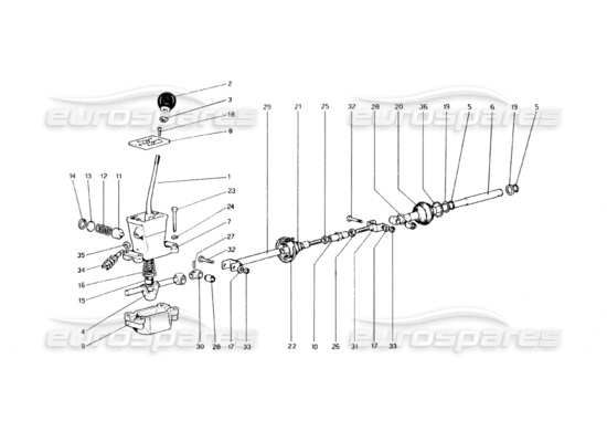 a part diagram from the Ferrari 308 GT4 Dino (1979) parts catalogue