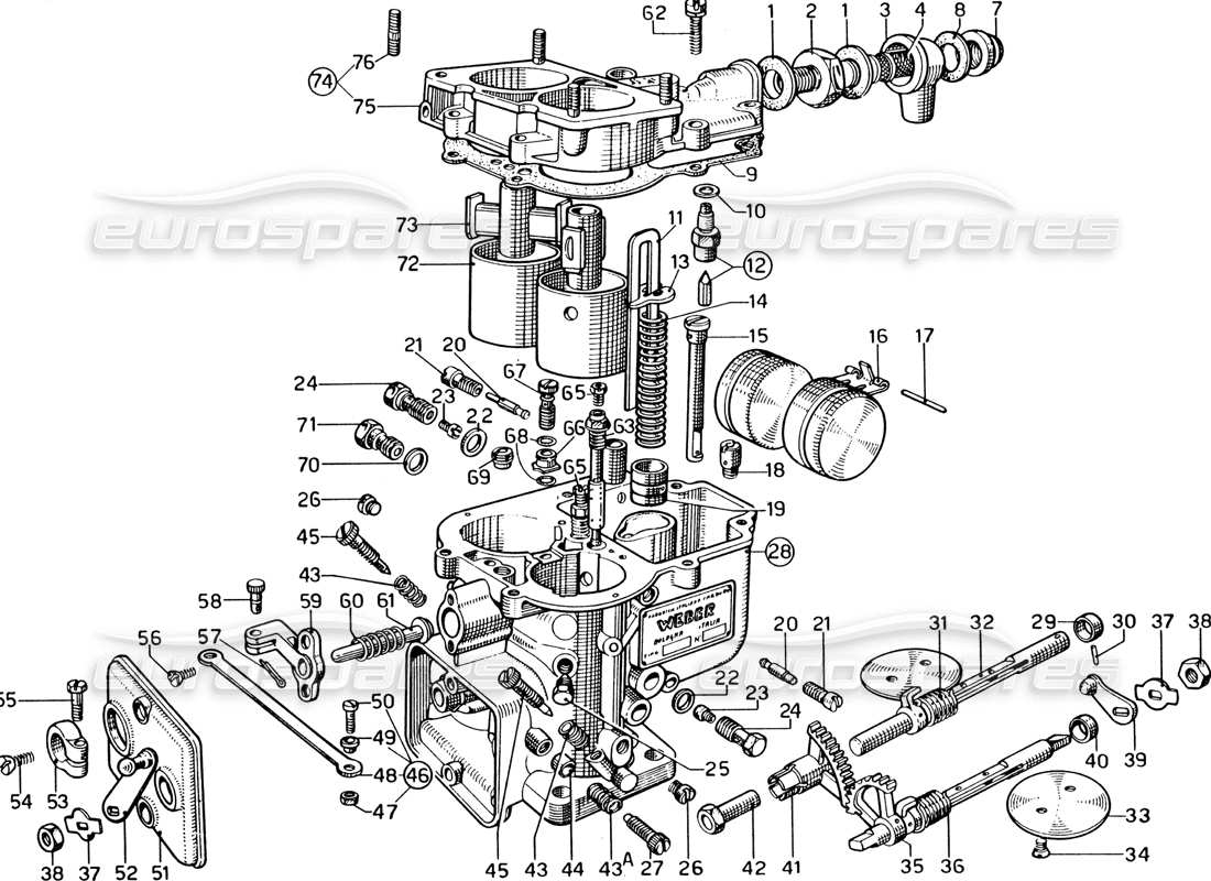 Part diagram containing part number TS500