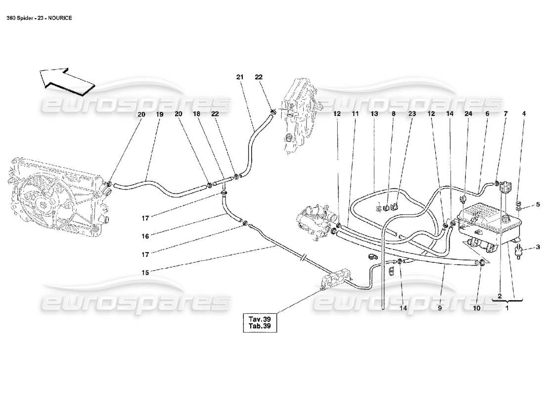 Ferrari 360 Spider Nourice Parts Diagram