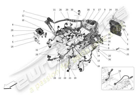 a part diagram from the Maserati Grecale Trofeo (2023) parts catalogue