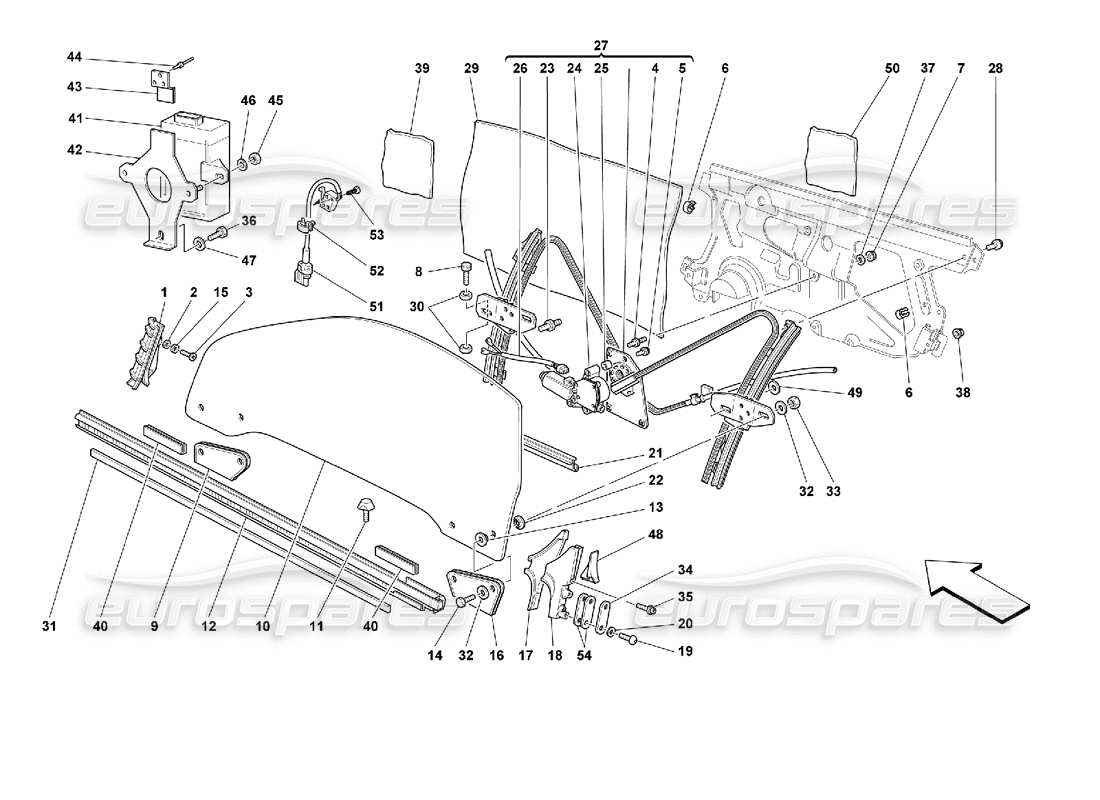 Part diagram containing part number 62122700