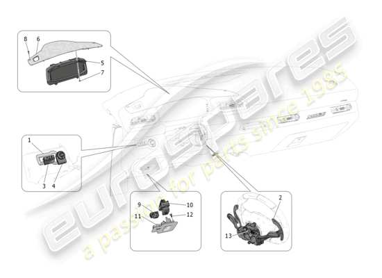 a part diagram from the Maserati MC20 (2022) parts catalogue
