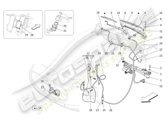 a part diagram from the Maserati Granturismo MC Stradale (2013) parts catalogue