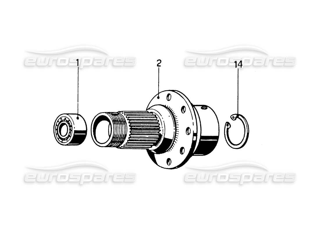 Ferrari 275 GTB/GTS 2 cam Rear Brake Discs & Clutch Master Cylinder - Left Hand Drive Parts Diagram
