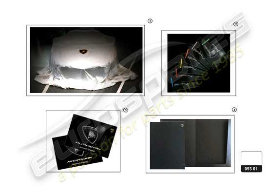 a part diagram from the Lamborghini Huracan STO (Accessories) parts catalogue