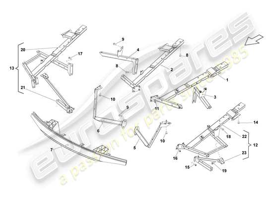 a part diagram from the Lamborghini LP570-4 Spyder Performante (2014) parts catalogue