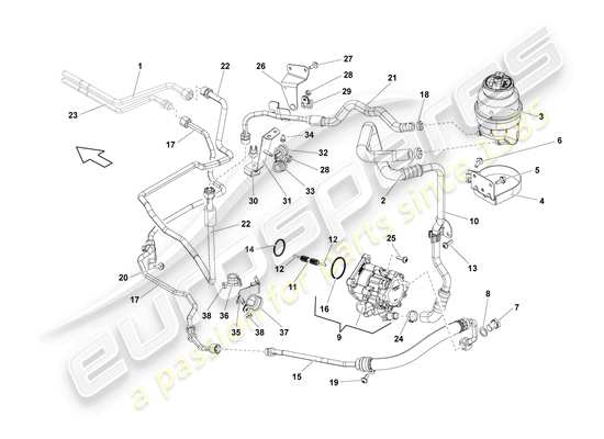 a part diagram from the Lamborghini LP560-4 Coupe FL II (2014) parts catalogue