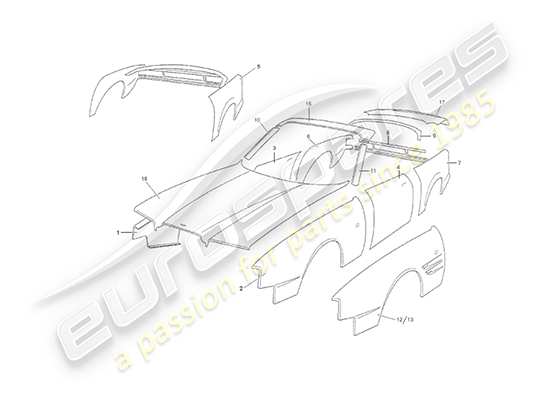 a part diagram from the Aston Martin V8 Virage (2000) parts catalogue