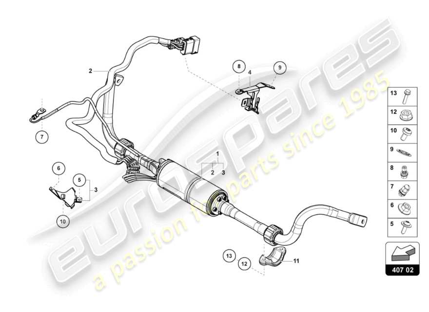 Urus S (2024) ANTIROLL BAR Parts Diagram (407.02.00)
