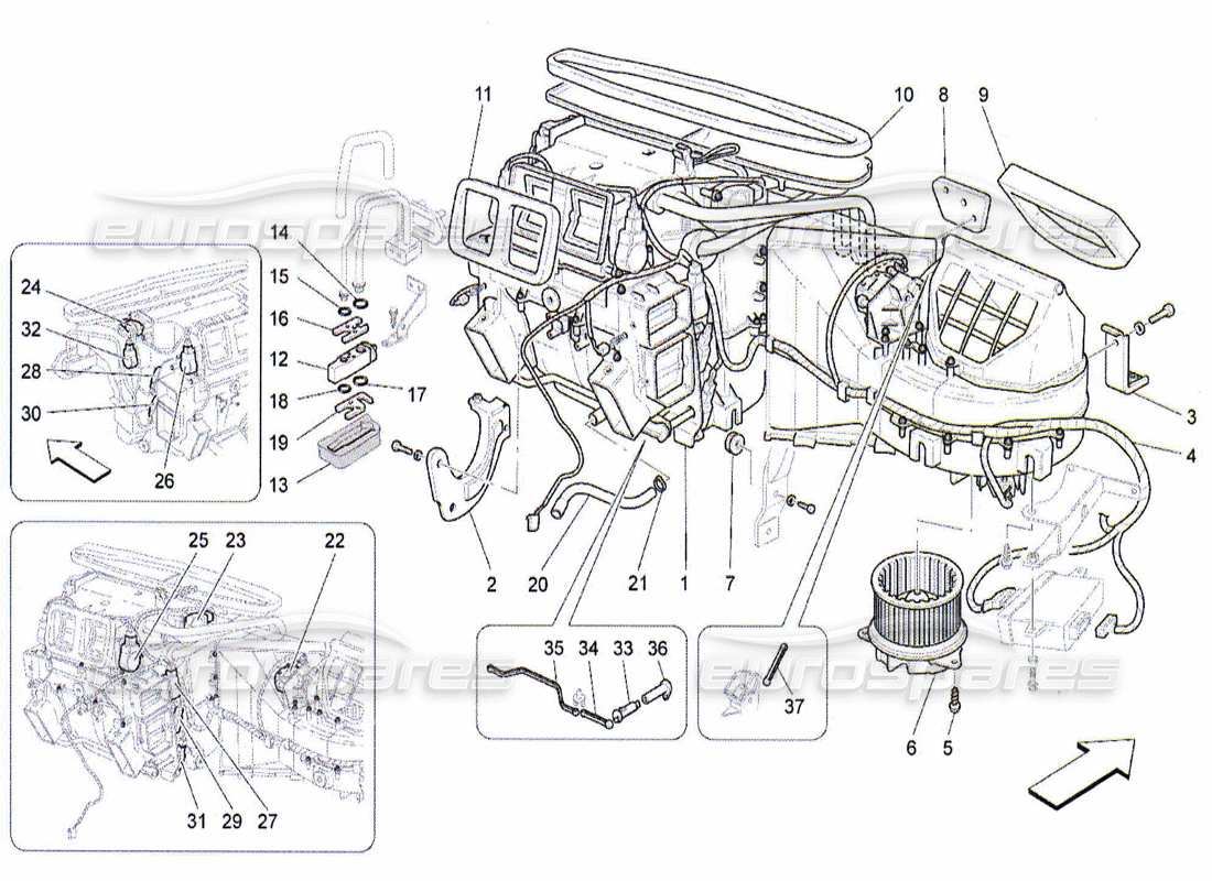 Maserati QTP. (2010) 4.2 A c Unit: Dashboard Devices Part Diagram
