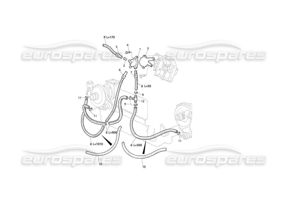Maserati QTP V8 Evoluzione Boost Control System Parts Diagram
