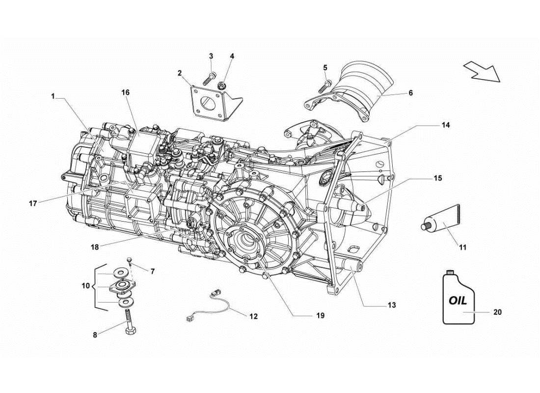 Lamborghini Gallardo STS II SC Assembly Parts Diagram