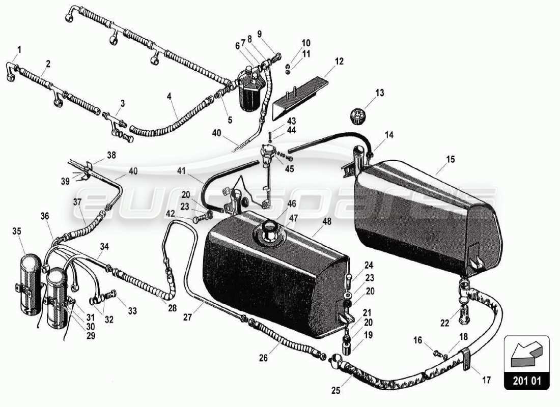 Part diagram containing part number 001301570