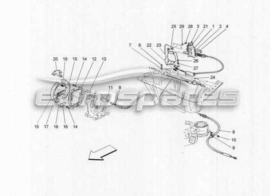 a part diagram from the Maserati GranCabrio MC Centenario parts catalogue