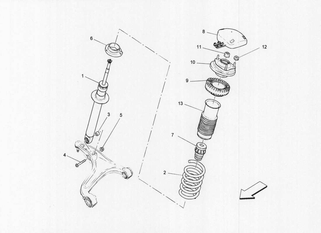 Maserati QTP. V6 3.0 BT 410bhp 2wd 2017 front shock absorber devices Part Diagram