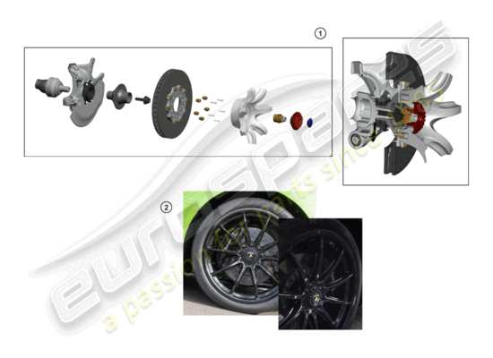 a part diagram from the Lamborghini Huracan LP580-2 Coupe (Accessories) parts catalogue